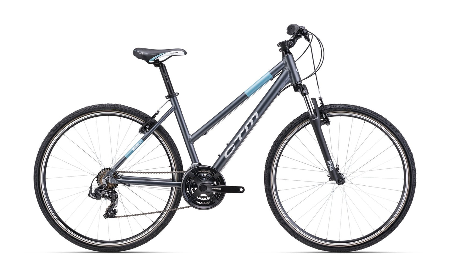 CTM MAXIMA 1.0 matt grey / turquoise