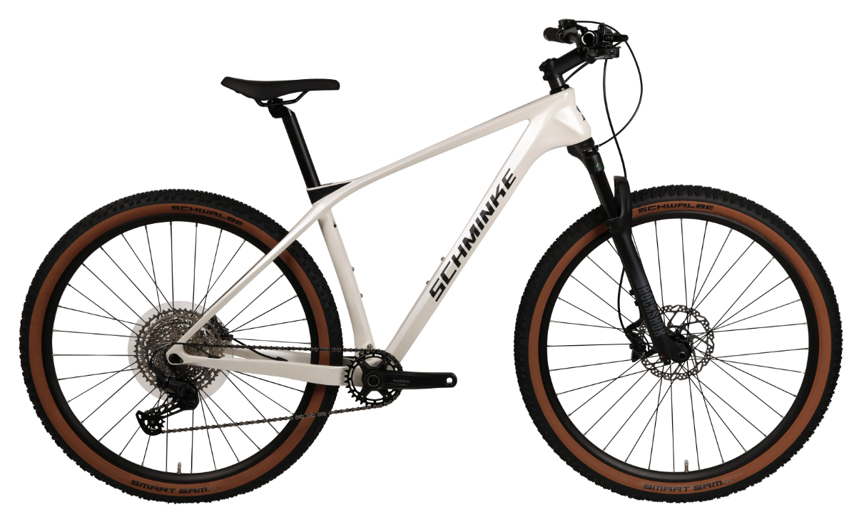 SCHMINKE MHT150 29" MTB CARBON DEORE 6100 1x12 Pearl-White glossy