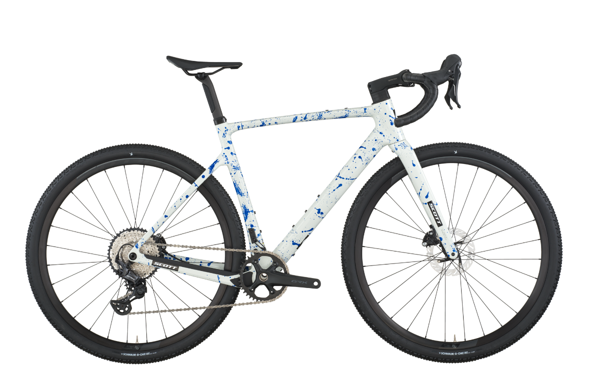 2026 ADDICT GRAVEL 30 white/splatter blue